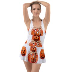 Funny Halloween Pumpkins Swimsuit by gothicandhalloweenstore