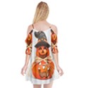 Funny Halloween Pumpkins Cutout Spaghetti Strap Chiffon Dress View2