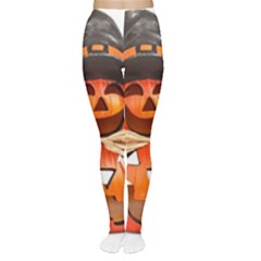Funny Halloween Pumpkins Women s Tights by gothicandhalloweenstore