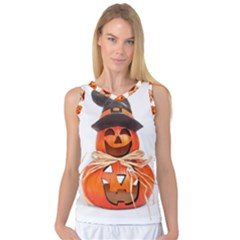 Funny Halloween Pumpkins Women s Basketball Tank Top by gothicandhalloweenstore