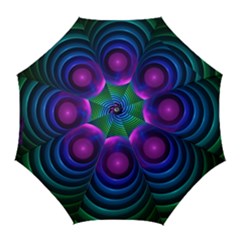 Beautiful Rainbow Marble Fractals in Hyperspace Golf Umbrellas