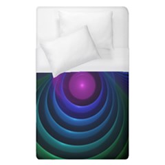 Beautiful Rainbow Marble Fractals in Hyperspace Duvet Cover (Single Size)