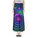 Beautiful Rainbow Marble Fractals in Hyperspace Full Length Maxi Skirt View1