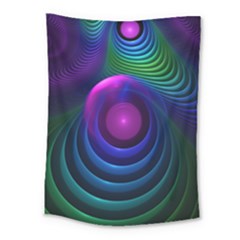 Beautiful Rainbow Marble Fractals in Hyperspace Medium Tapestry