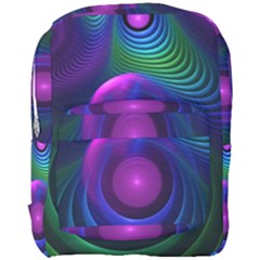 Beautiful Rainbow Marble Fractals in Hyperspace Full Print Backpack