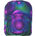 Beautiful Rainbow Marble Fractals in Hyperspace Full Print Backpack View1