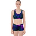 Beautiful Rainbow Marble Fractals in Hyperspace Work It Out Sports Bra Set View1