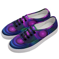 Beautiful Rainbow Marble Fractals in Hyperspace Women s Classic Low Top Sneakers