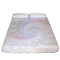 Mother of Pearls Luxurious Fractal Spiral Necklace Fitted Sheet (California King Size) View1