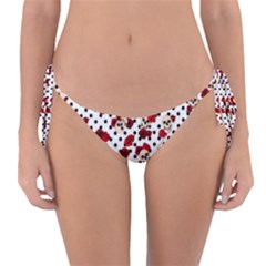 Skulls And Roses Reversible Bikini Bottom by Valentinaart