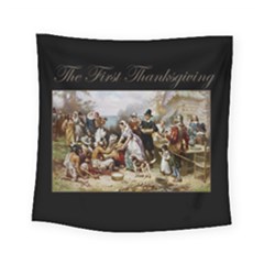 The First Thanksgiving Square Tapestry (small) by Valentinaart