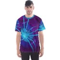 Beautiful Bioluminescent Sea Anemone Fractalflower Men s Sports Mesh Tee View1