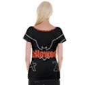 Halloween Bat Black Night Sinister Ghost Cap Sleeve Tops View2