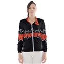 Halloween Bat Black Night Sinister Ghost Wind Breaker (Women) View1