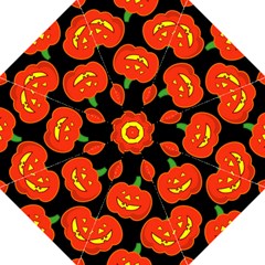Halloween Party Pumpkins Face Smile Ghost Orange Black Folding Umbrellas