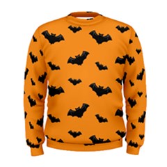 Halloween Bat Animals Night Orange Men s Sweatshirt