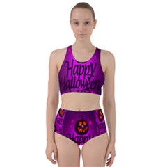 Happy Ghost Halloween Racer Back Bikini Set