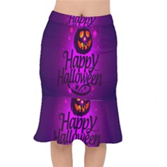 Happy Ghost Halloween Mermaid Skirt by Alisyart