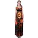Halloween Pumpkins Tree Night Black Eye Jungle Moon Empire Waist Maxi Dress View1