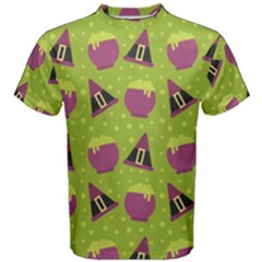 Hat Formula Purple Green Polka Dots Men s Cotton Tee