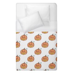 Face Mask Ghost Halloween Pumpkin Pattern Duvet Cover (single Size) by Alisyart