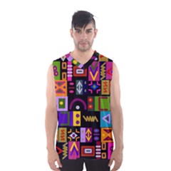 Abstract A Colorful Modern Illustration Men s Basketball Tank Top by Celenk