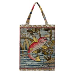 Fish Underwater Cubism Mosaic Classic Tote Bag by Celenk