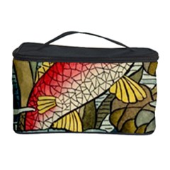 Fish Underwater Cubism Mosaic Cosmetic Storage Case by Celenk