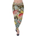 Fish Underwater Cubism Mosaic Velvet Leggings View1