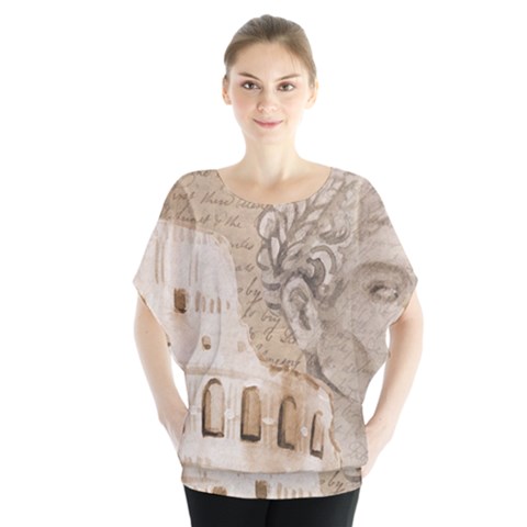 Colosseum Rome Caesar Background Blouse by Celenk