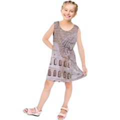 Colosseum Rome Caesar Background Kids  Tunic Dress by Celenk