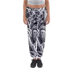 Black And White Pattern Texture Women s Jogger Sweatpants by Celenk