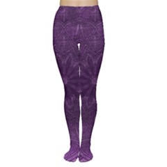 Background Purple Mandala Lilac Women s Tights