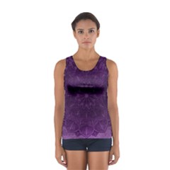 Background Purple Mandala Lilac Sport Tank Top 