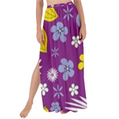 Floral Flowers Maxi Chiffon Tie-up Sarong by Celenk