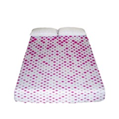 Halftone Dot Background Pattern Fitted Sheet (full/ Double Size) by Celenk