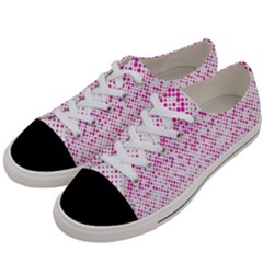 Halftone Dot Background Pattern Women s Low Top Canvas Sneakers by Celenk