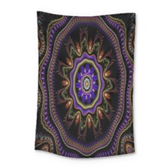 Fractal Vintage Colorful Decorative Small Tapestry by Celenk