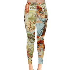 Seamless Vintage Design Leggings 