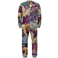 Textile Fabric Cloth Pattern Onepiece Jumpsuit (men)  by Celenk