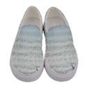 Vintage Blue Music Notes Women s Canvas Slip Ons View1