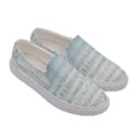 Vintage Blue Music Notes Women s Canvas Slip Ons View3