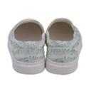 Vintage Blue Music Notes Women s Canvas Slip Ons View4