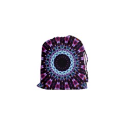 Kaleidoscope Shape Abstract Design Drawstring Pouches (xs)  by Celenk