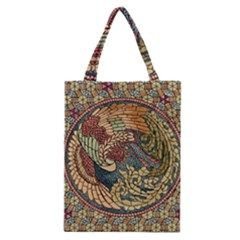 Wings Feathers Cubism Mosaic Classic Tote Bag by Celenk