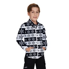 Snowflakes - Christmas Pattern Wind Breaker (kids) by Valentinaart