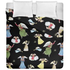 Christmas Angels  Duvet Cover Double Side (california King Size) by Valentinaart