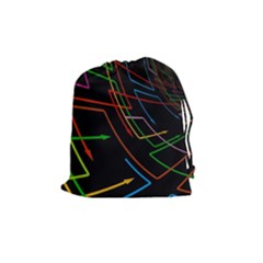 Arrows Direction Opposed To Next Drawstring Pouches (Medium) 