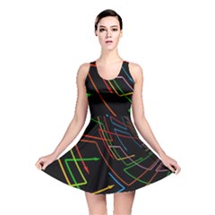 Arrows Direction Opposed To Next Reversible Skater Dress