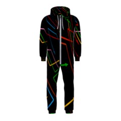 Arrows Direction Opposed To Next Hooded Jumpsuit (Kids)